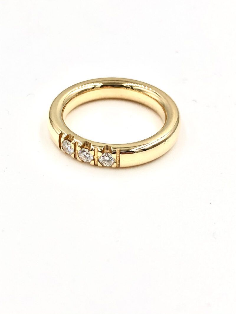 Melcher Copenhagen guld ring med diamant alliance - 3405-0,21