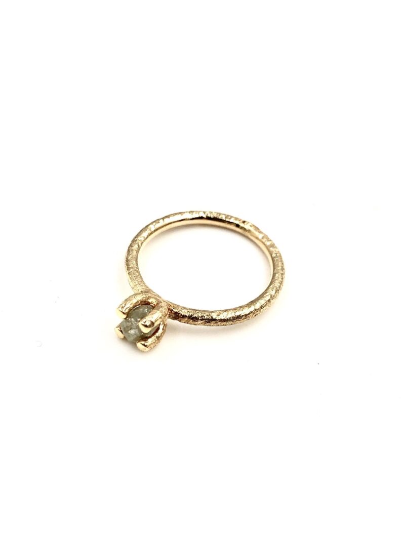 Guld Ring - Lækker alliance med diamanter - 128-14